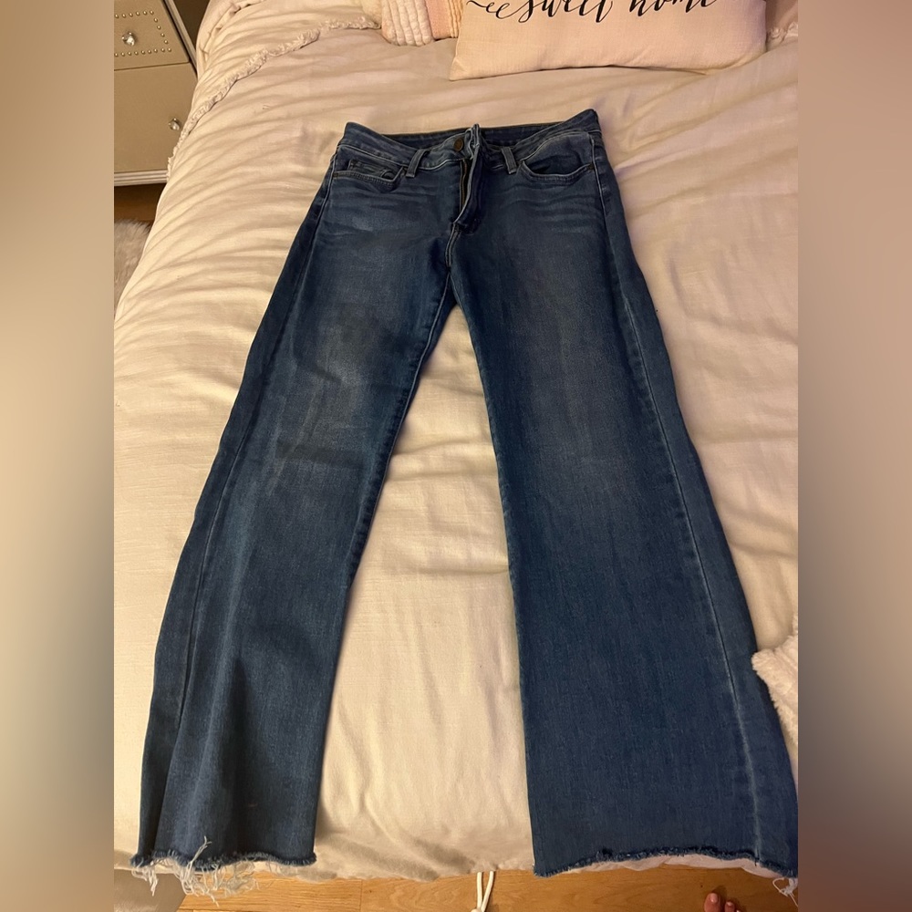 Just black denim size 28 flare jeans